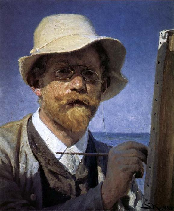 Peder Severin Kroyer Self-Portrait oil painting picture
